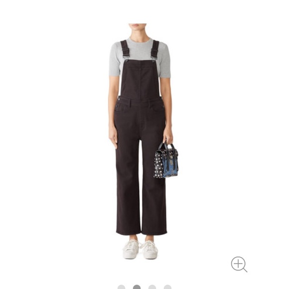 PAIGE Nellie Black Denim Overalls NWOT - Picture 6 of 14